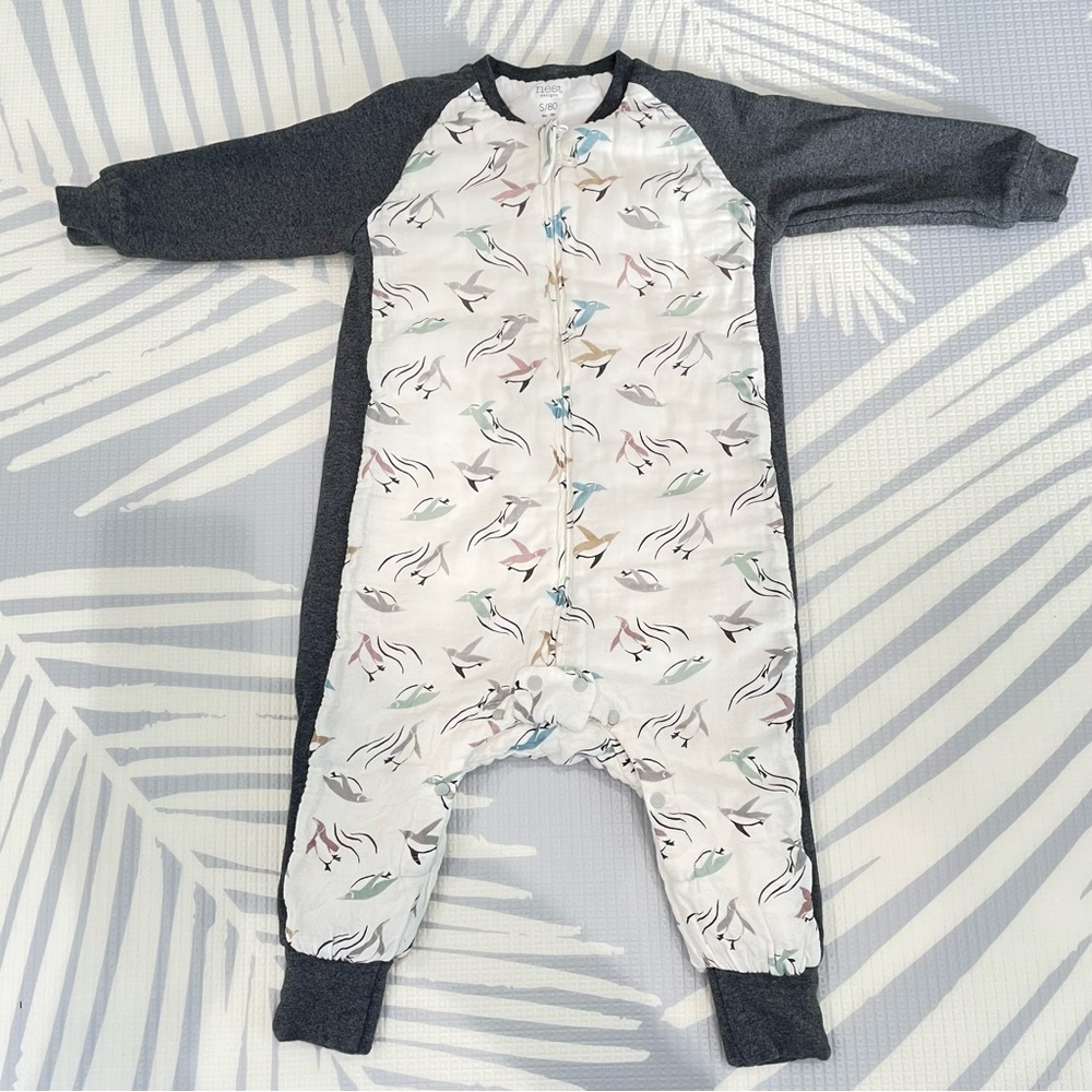 Cozy Kids Pajamas Sleep Sack - Gray and White